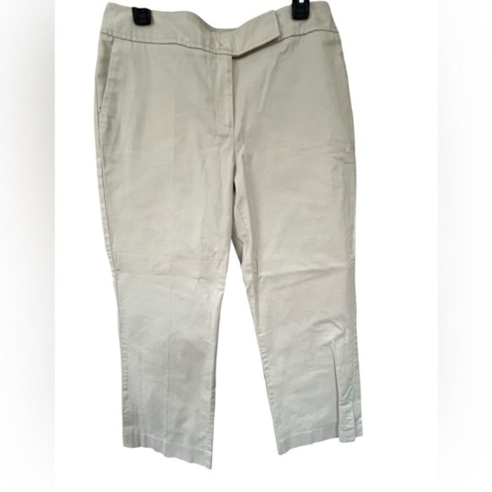 Ann Taylor Light Beige Cropped Pants